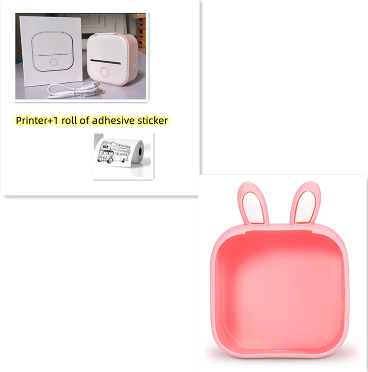 Portable Mini Thermal Label Printer Home Photo Printer Student Wrong Question Printer Bluetooth-compatible Mini Label Printer Price Tag on Sale