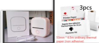 Portable Mini Thermal Label Printer Home Photo Printer Student Wrong Question Printer Bluetooth-compatible Mini Label Printer Price Tag on Sale