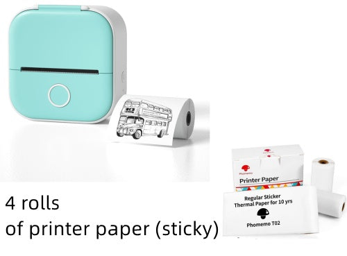 Portable Mini Thermal Label Printer Home Photo Printer Student Wrong Question Printer Bluetooth-compatible Mini Label Printer Price Tag on Sale