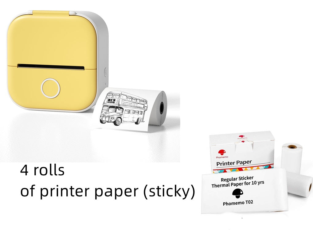 Portable Mini Thermal Label Printer Home Photo Printer Student Wrong Question Printer Bluetooth-compatible Mini Label Printer Price Tag on Sale