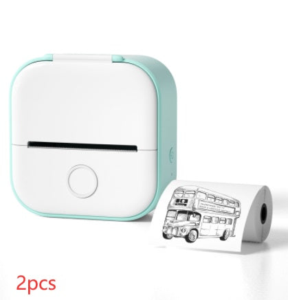 Portable Mini Thermal Label Printer Home Photo Printer Student Wrong Question Printer Bluetooth-compatible Mini Label Printer Price Tag on Sale