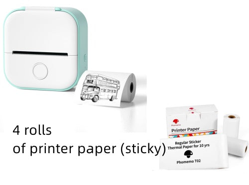 Portable Mini Thermal Label Printer Home Photo Printer Student Wrong Question Printer Bluetooth-compatible Mini Label Printer Price Tag on Sale