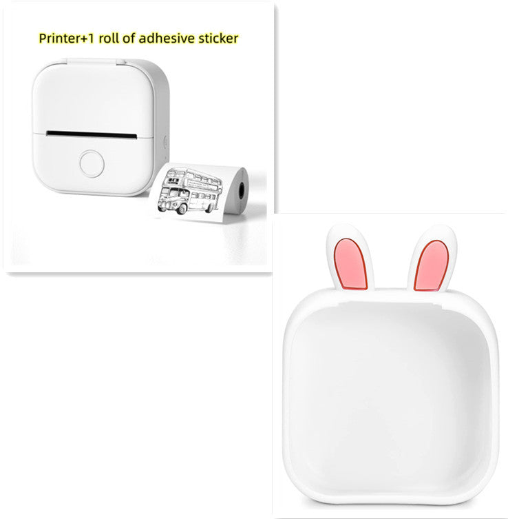Portable Mini Thermal Label Printer Home Photo Printer Student Wrong Question Printer Bluetooth-compatible Mini Label Printer Price Tag on Sale