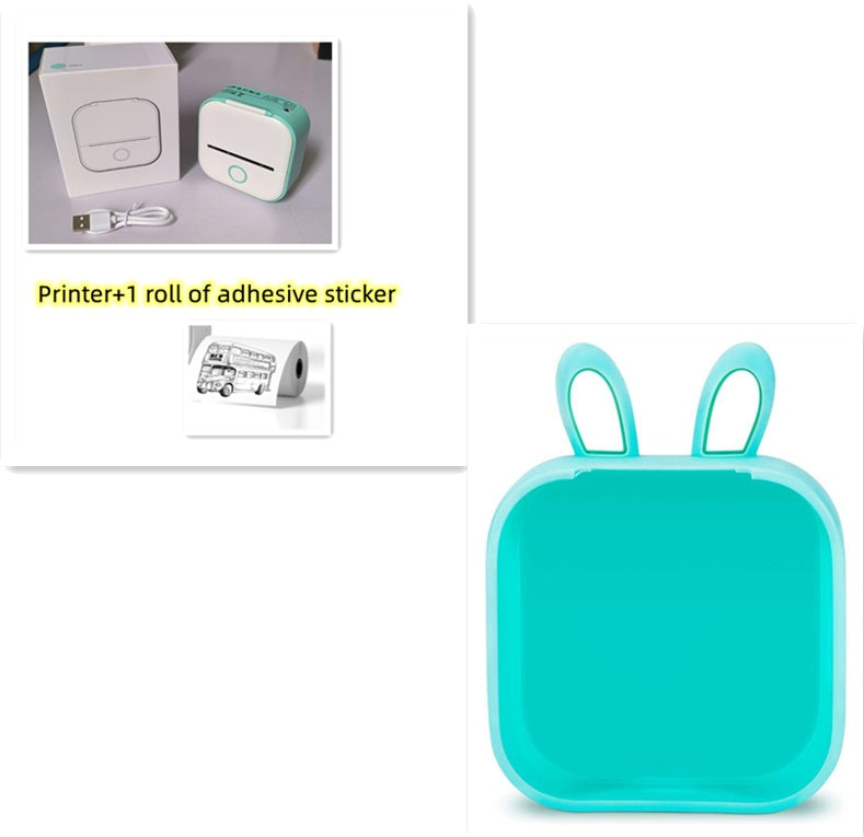 Portable Mini Thermal Label Printer Home Photo Printer Student Wrong Question Printer Bluetooth-compatible Mini Label Printer Price Tag on Sale