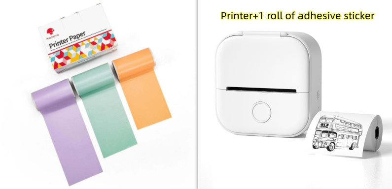 Portable Mini Thermal Label Printer Home Photo Printer Student Wrong Question Printer Bluetooth-compatible Mini Label Printer Price Tag on Sale