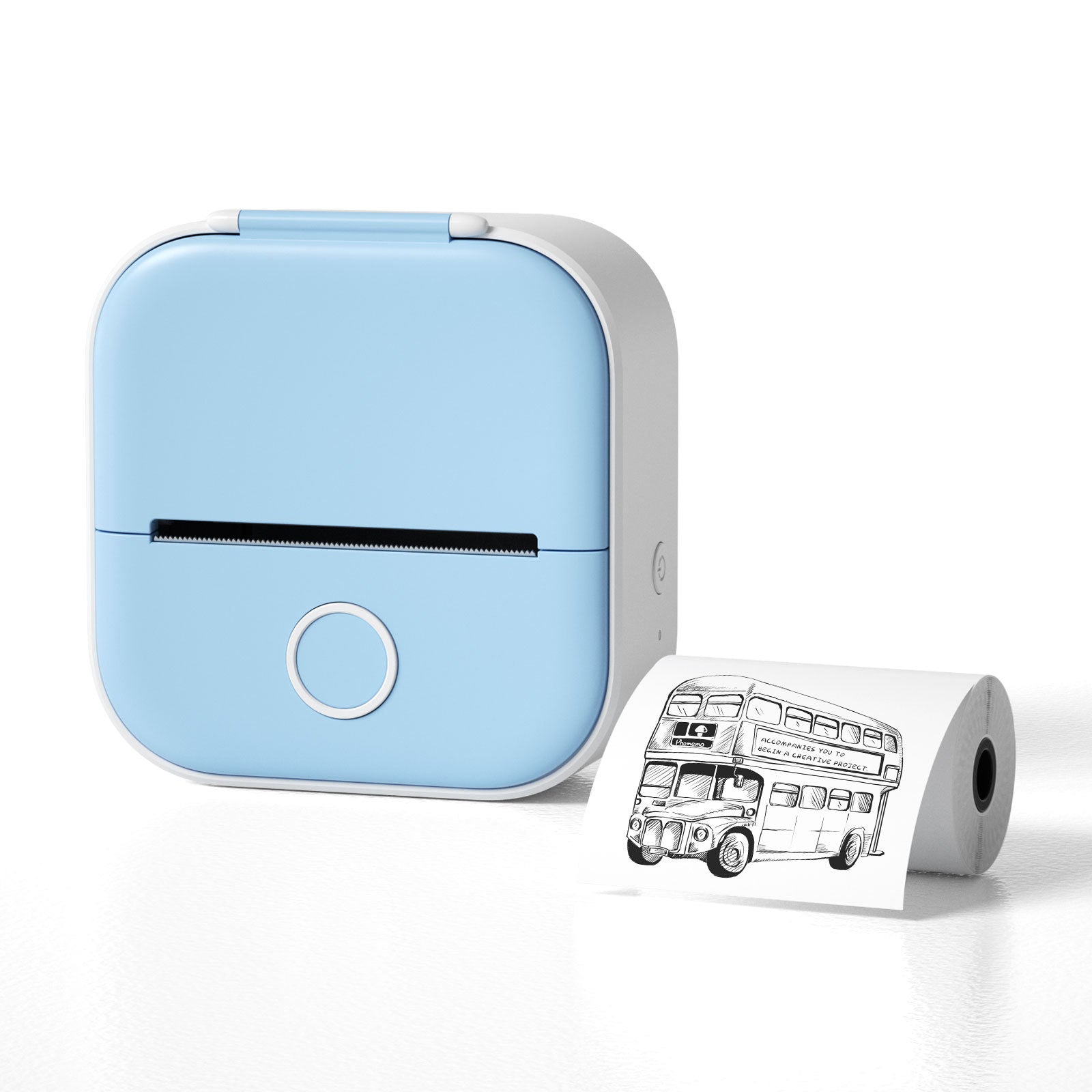 Portable Mini Thermal Label Printer Home Photo Printer Student Wrong Question Printer Bluetooth-compatible Mini Label Printer Price Tag on Sale