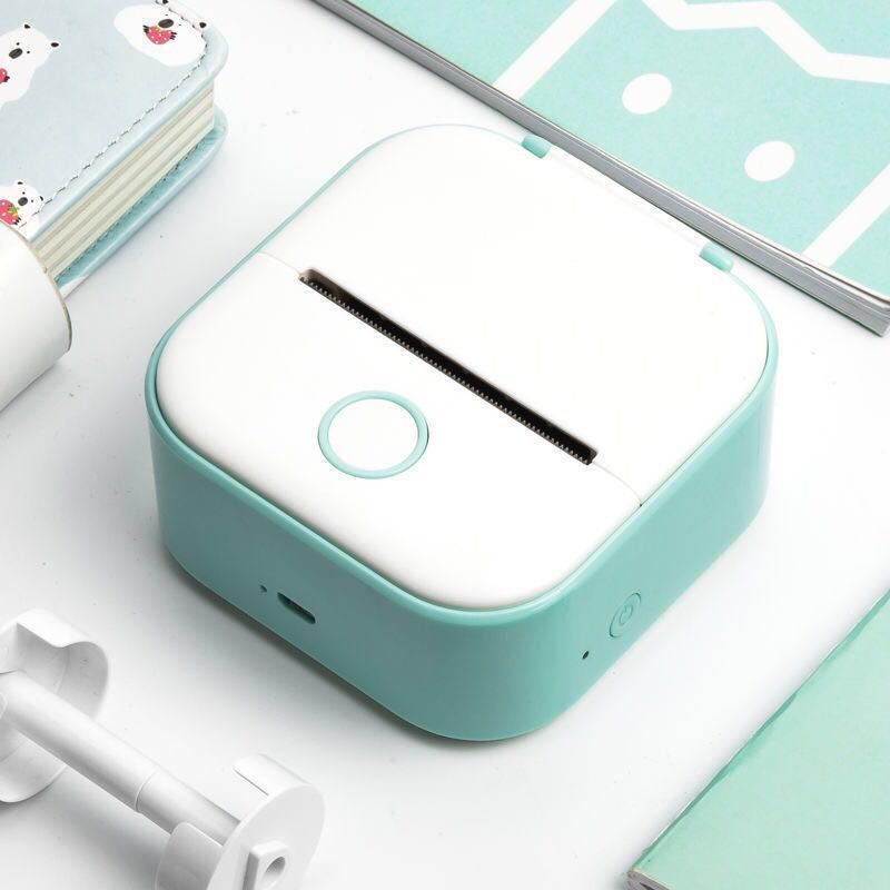 Portable Mini Thermal Label Printer Home Photo Printer Student Wrong Question Printer Bluetooth-compatible Mini Label Printer Price Tag on Sale