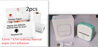 Portable Mini Thermal Label Printer Home Photo Printer Student Wrong Question Printer Bluetooth-compatible Mini Label Printer Price Tag on Sale