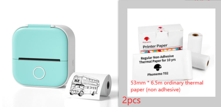 Portable Mini Thermal Label Printer Home Photo Printer Student Wrong Question Printer Bluetooth-compatible Mini Label Printer Price Tag on Sale