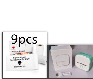 Portable Mini Thermal Label Printer Home Photo Printer Student Wrong Question Printer Bluetooth-compatible Mini Label Printer Price Tag on Sale