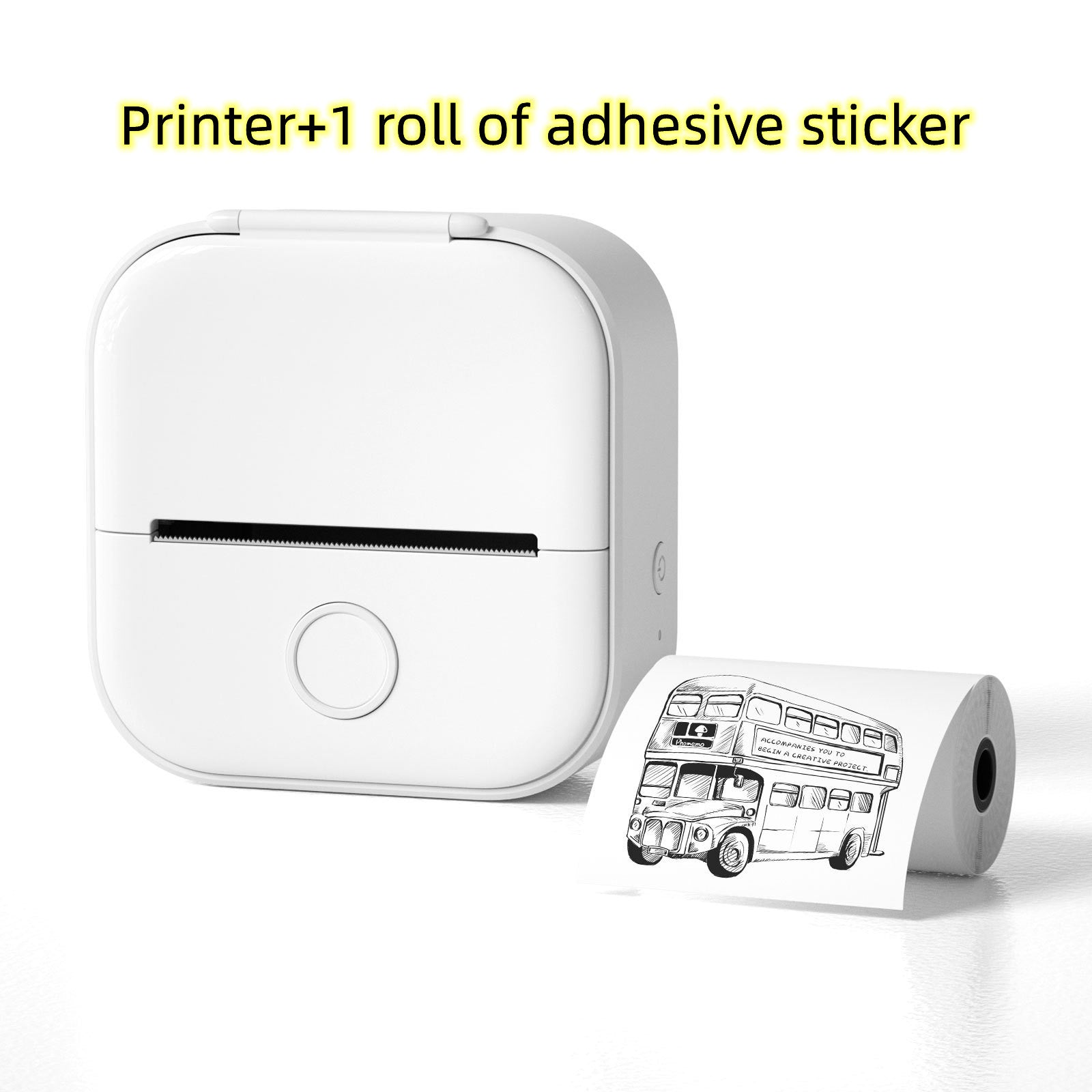 Portable Mini Thermal Label Printer Home Photo Printer Student Wrong Question Printer Bluetooth-compatible Mini Label Printer Price Tag on Sale
