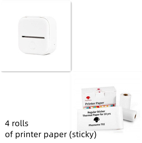 Portable Mini Thermal Label Printer Home Photo Printer Student Wrong Question Printer Bluetooth-compatible Mini Label Printer Price Tag on Sale