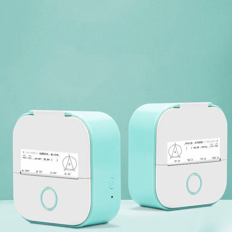 Portable Mini Thermal Label Printer Home Photo Printer Student Wrong Question Printer Bluetooth-compatible Mini Label Printer Price Tag on Sale