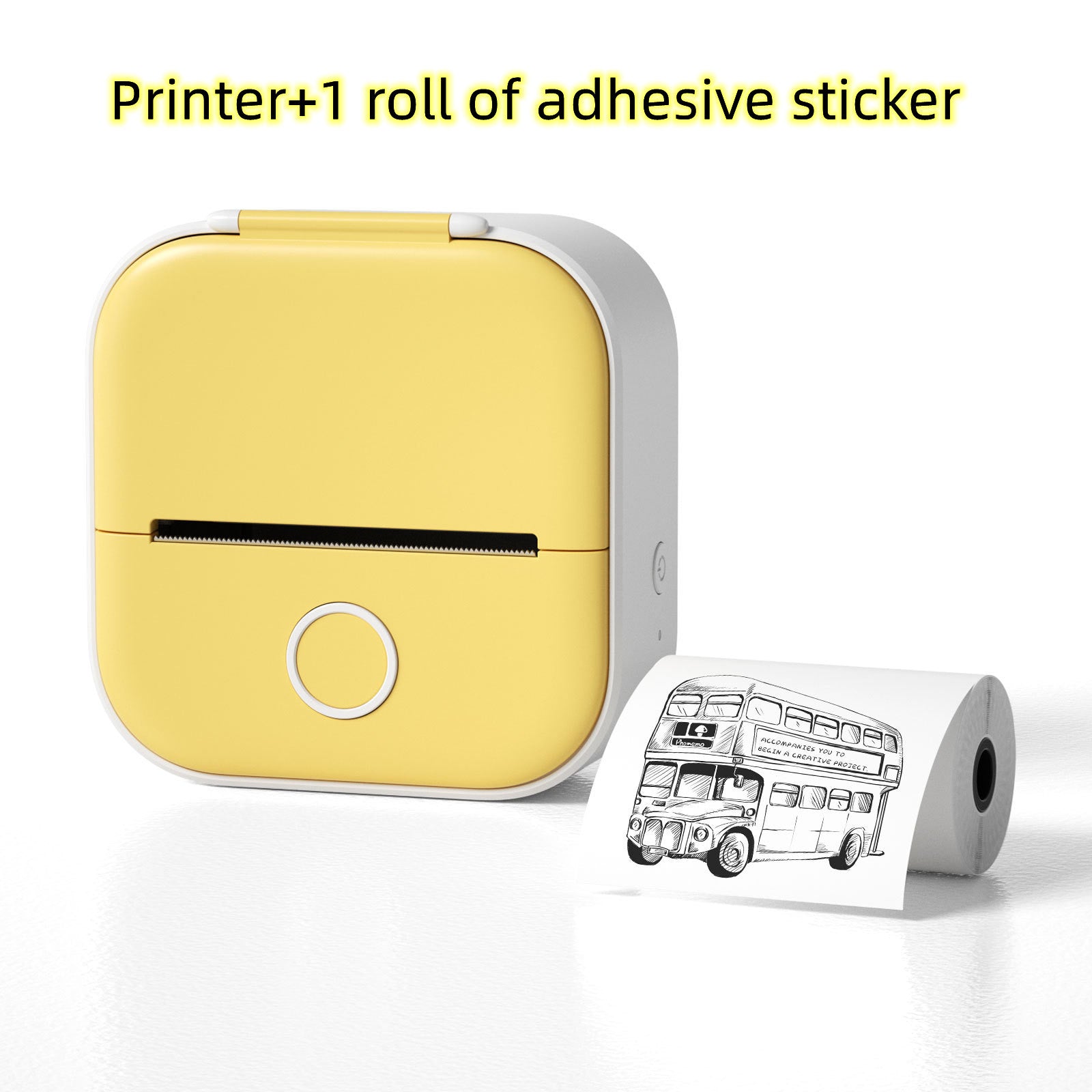 Portable Mini Thermal Label Printer Home Photo Printer Student Wrong Question Printer Bluetooth-compatible Mini Label Printer Price Tag on Sale